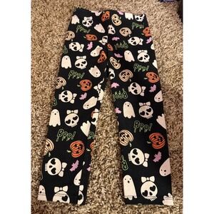 Celebrate Halloween-Black All Over Halloween Print Legging 3t